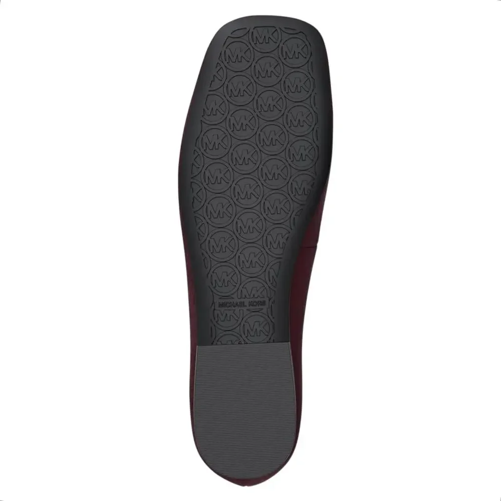 Michael Kors Women's Milan Flex Suede Ballet Flats Oxblood Size 7 1/2